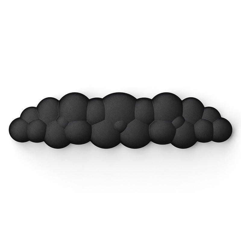 Black Cloud Memory Foam Gaming Keyboard Wrist Rest – Long - product view 1