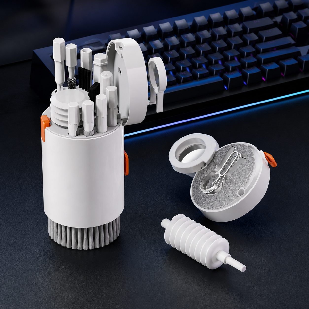 20-in-1 Electronics & Gaming Gear Cleaning Kit – White - product view 3