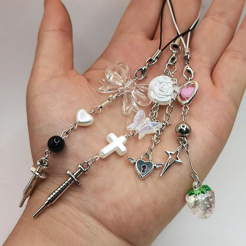 Y2K Beaded Phone Charm - product view 5